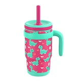 Elengic BPA-free kids water bottle with a flip-top straw, perfect for school and outdoor activities